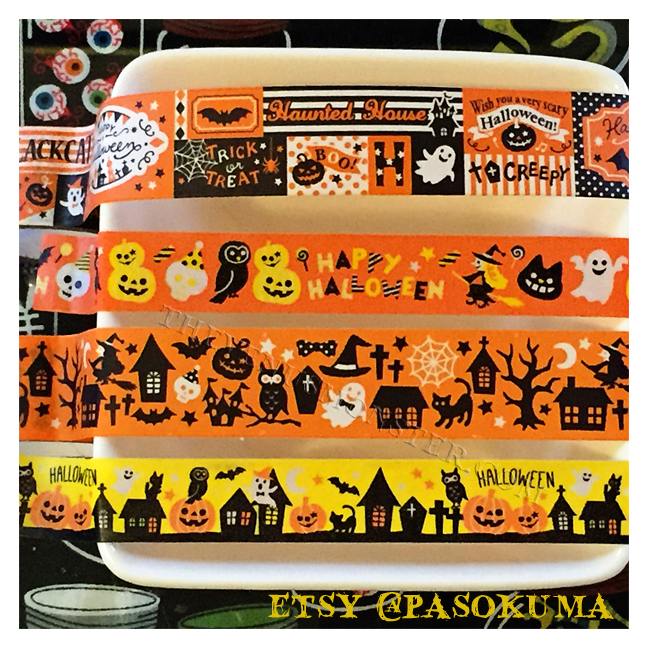 Halloween Washi by PasoKuma on Etsy